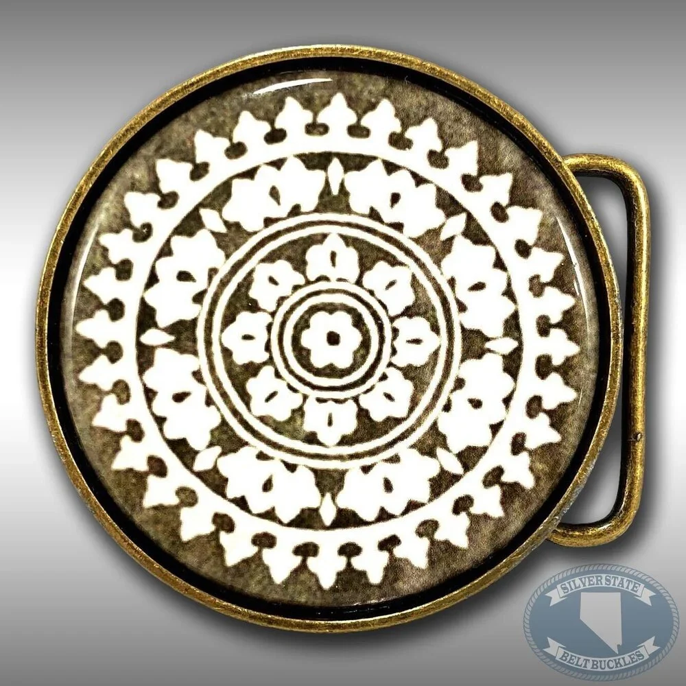 Belt Buckle Women's Modern Aztec Mayan Native USA Made By Nature‎ Girl Designs